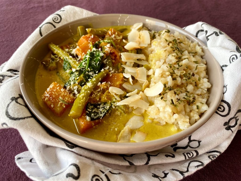 curry met veel groenten