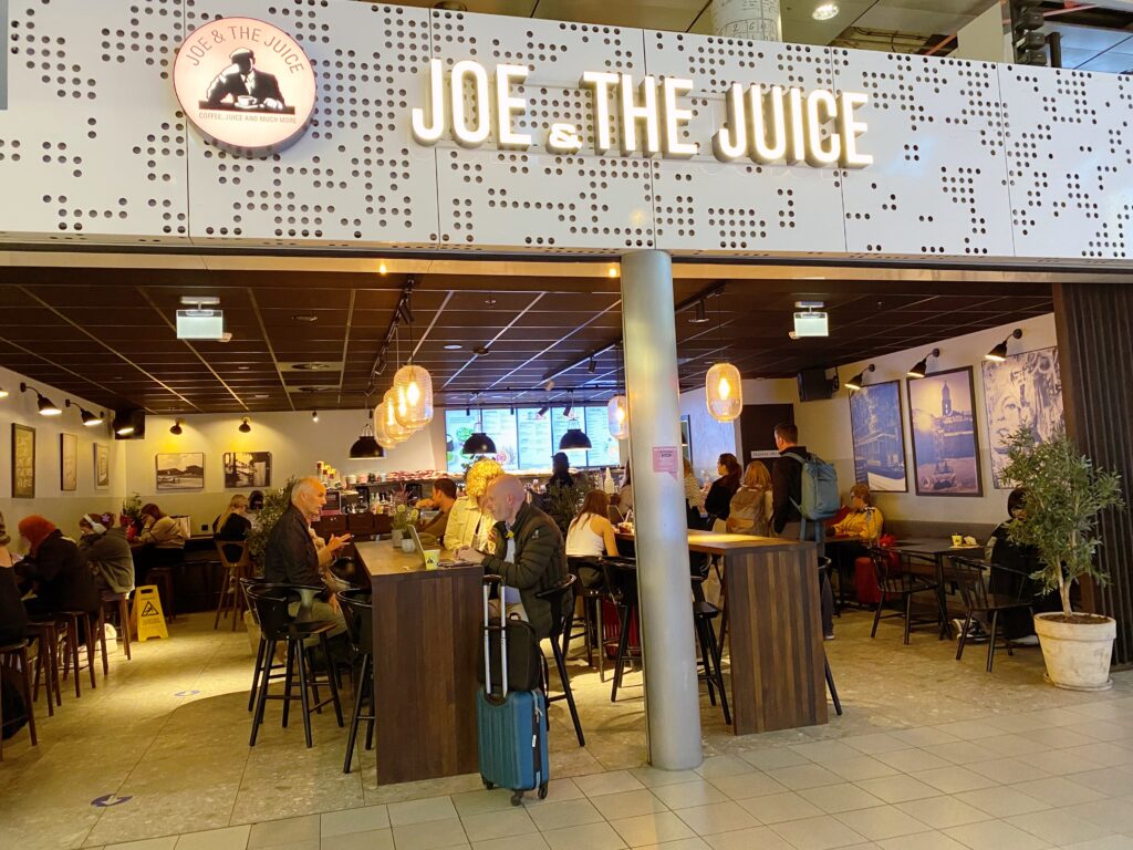 vegan eten op Schiphol Joe & the Juice