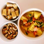 vegan curry met ananas