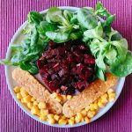 vegan tartaar van rode bieten