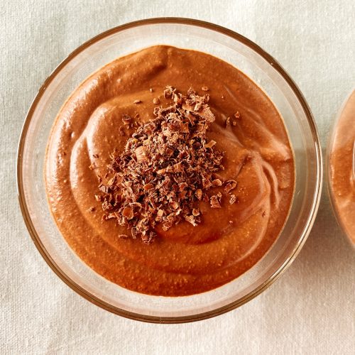 vegan chocolademousse met zijden tofu