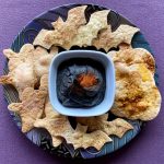 zwarte hummus vegan Halloween recept