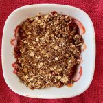 gezonde rabarber aardbei crumble suikervrij