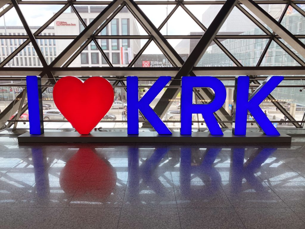 I love Krakau luchthaven
