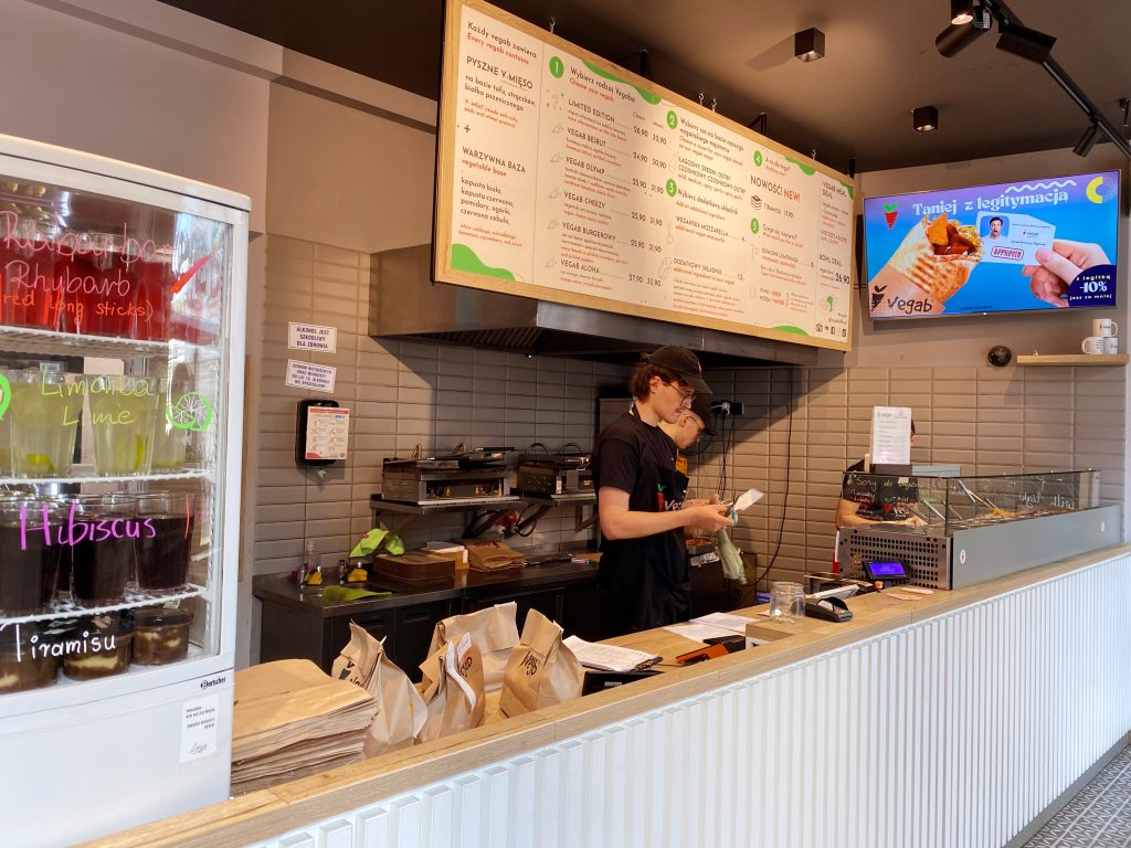 vegan restaurants in Krakau fastfood Vegab