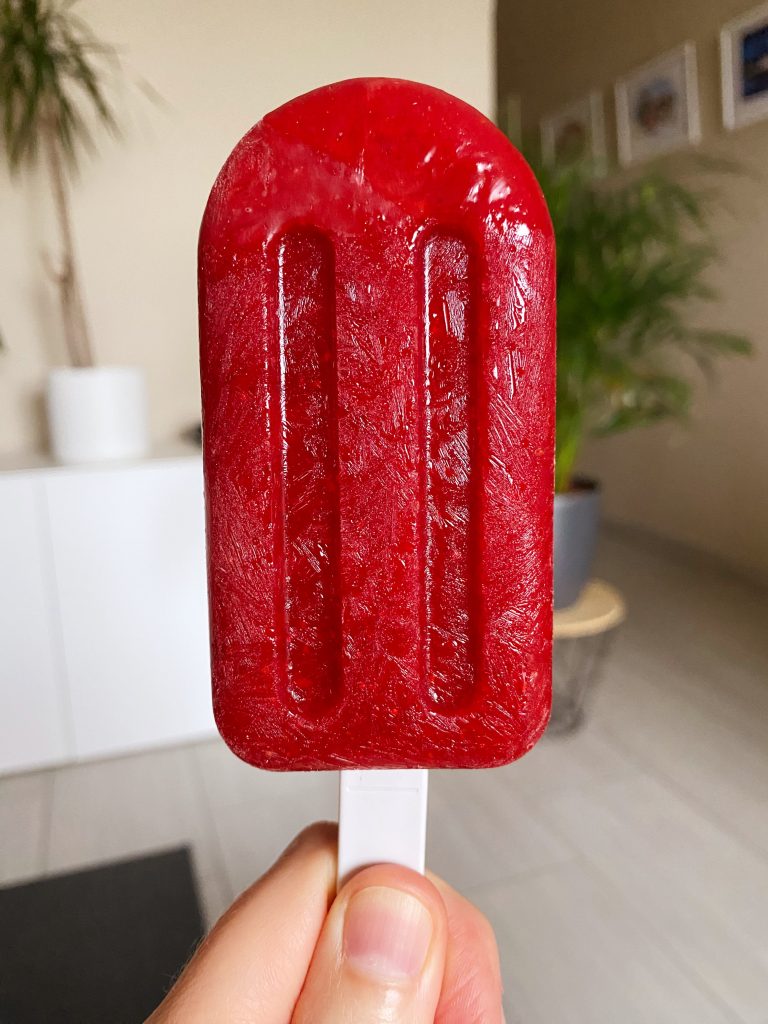 gezond aardbeienijsje