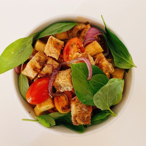 panzanella met tofu