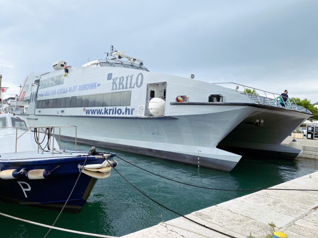 Kroatië zonder auto Krilo ferry
