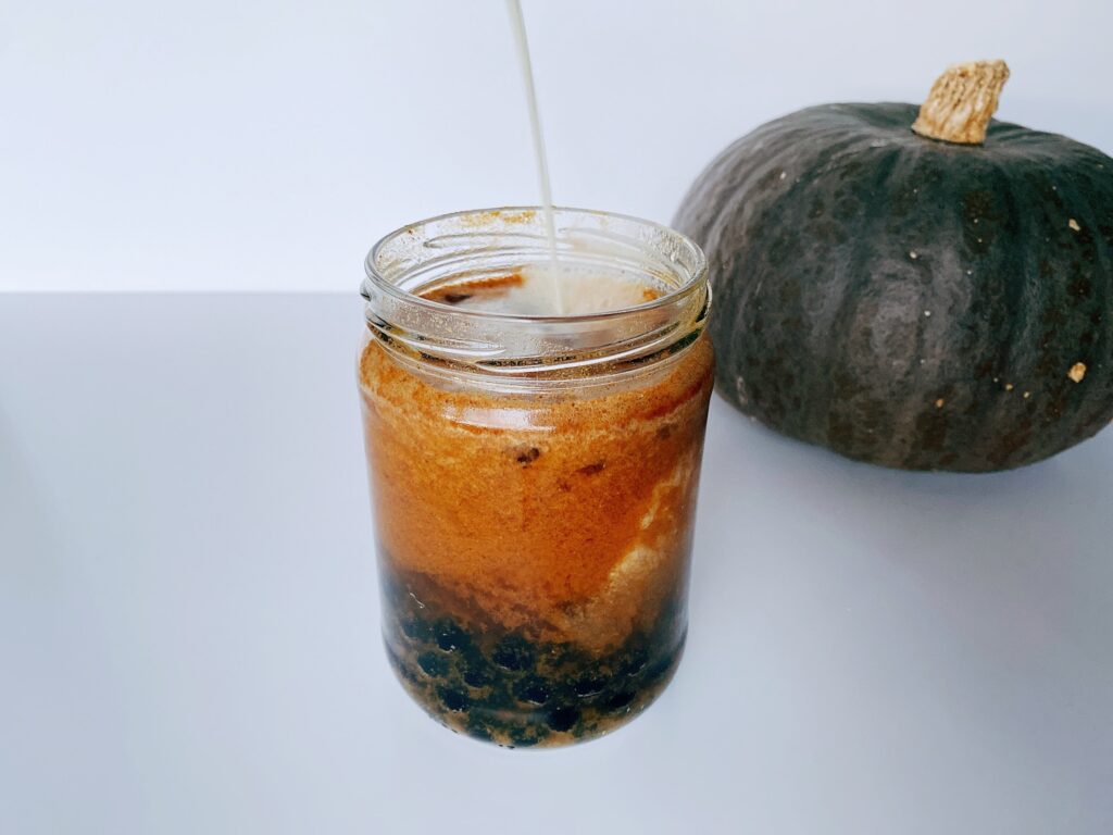 pompoen bubble tea