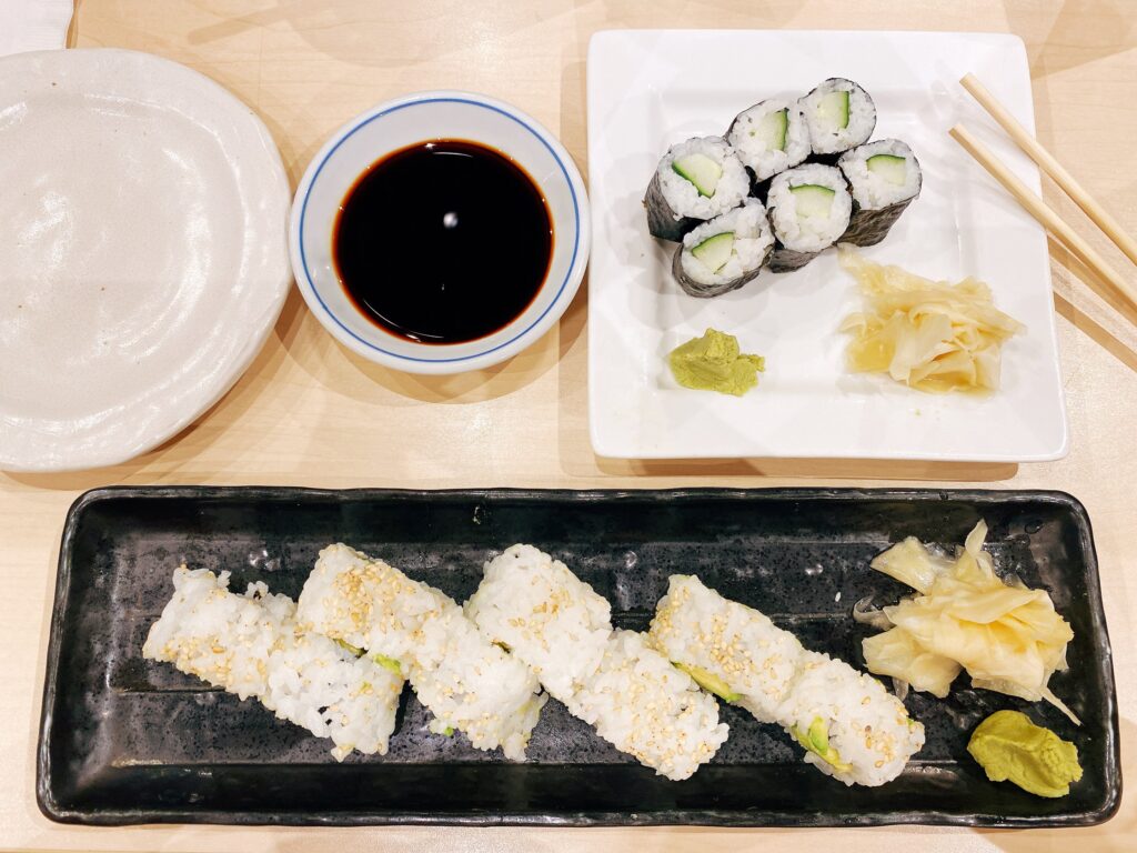 Vegan eten in Hawaii Furusato Sushi Honolulu Oahu