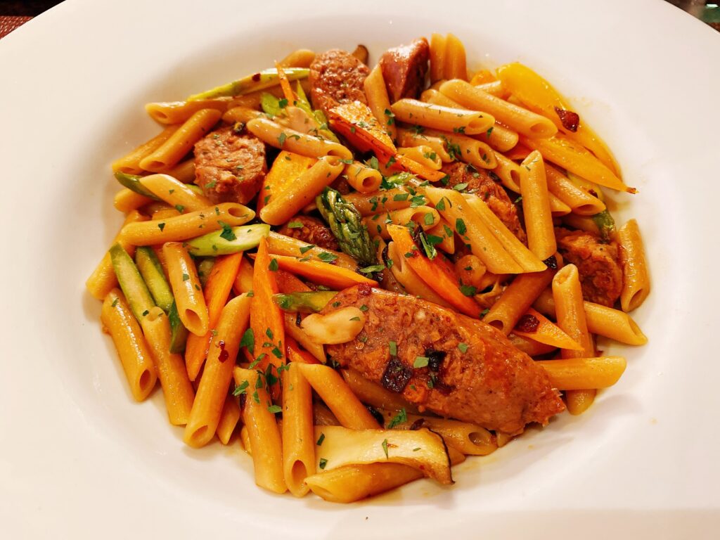 vegan eten in Hawaii Makahiki Aulani vegan pasta