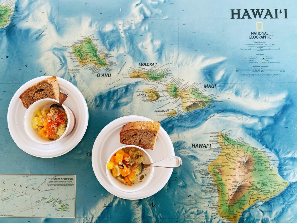 vegan eten in Hawaii kaart excursie snorkelen