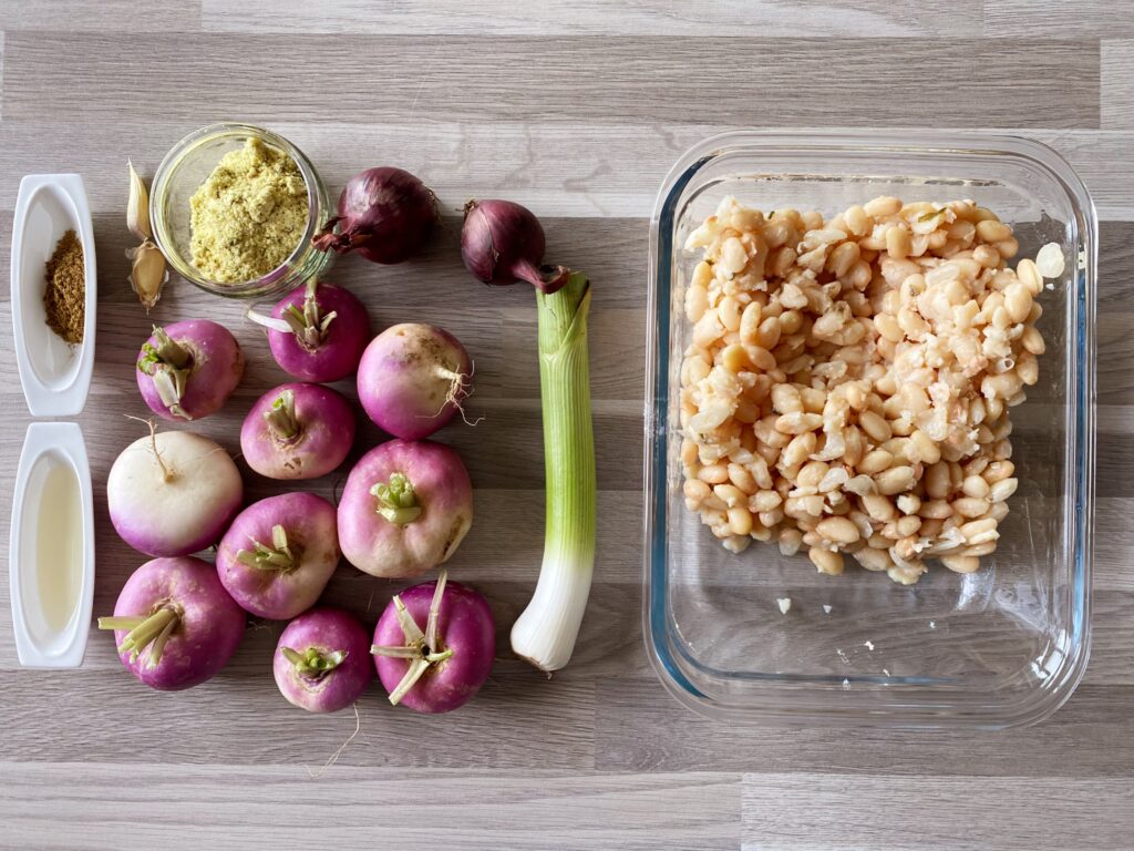 meiraapsoep met witte bonen ingrediënten