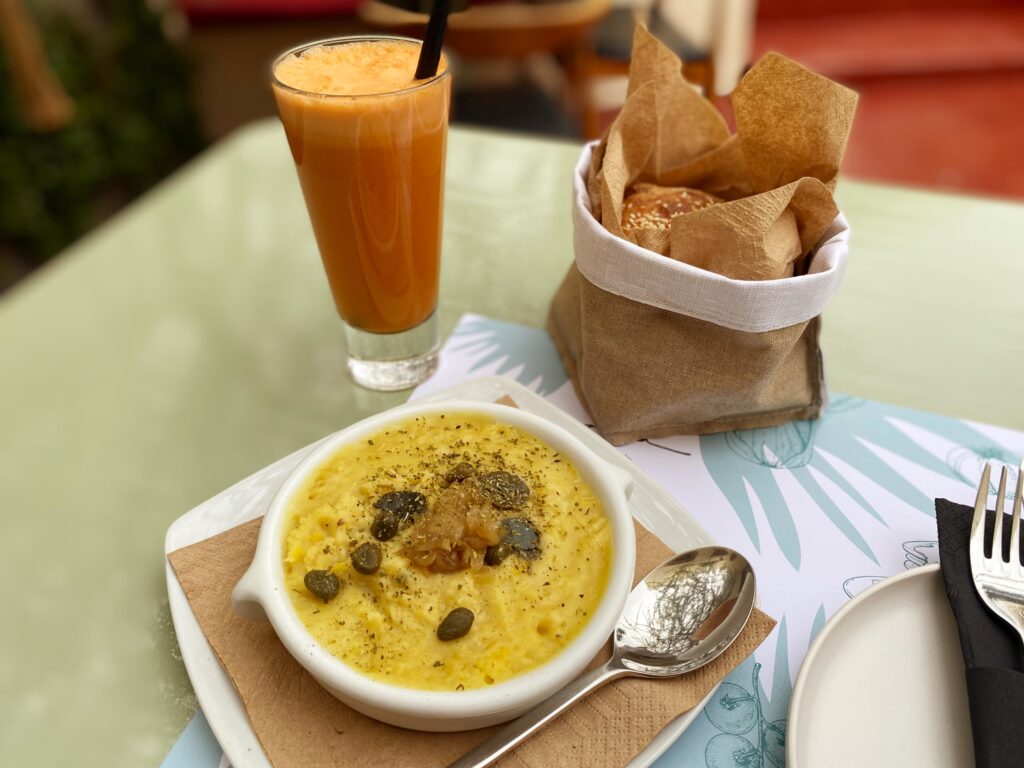 vegan opties in Santorini