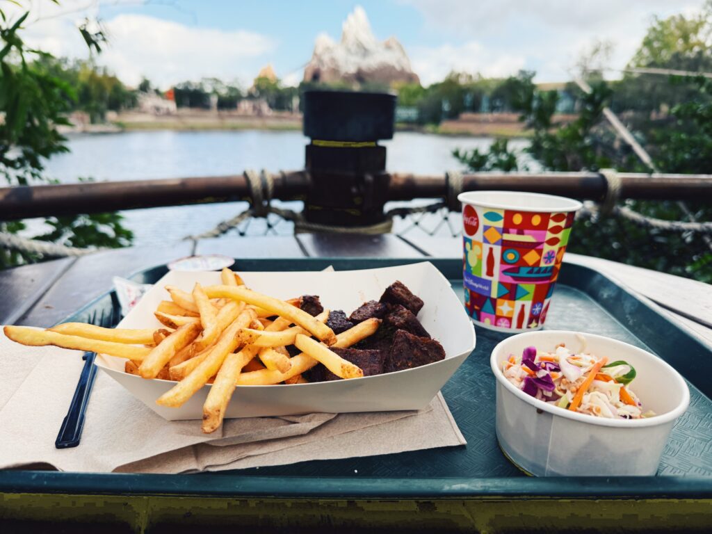 vegan in Animal Kingdom impossible burnt ends
