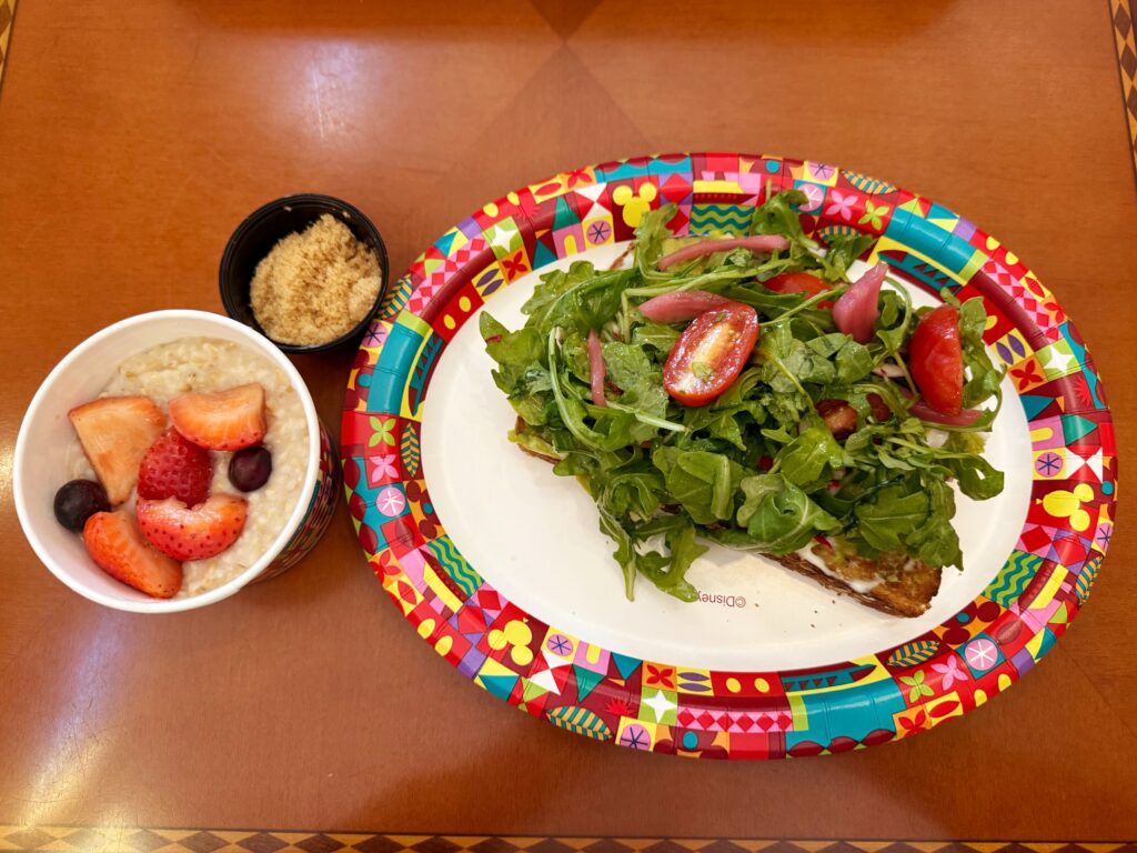 vegan in Walt Disney World Hotels avocado toast