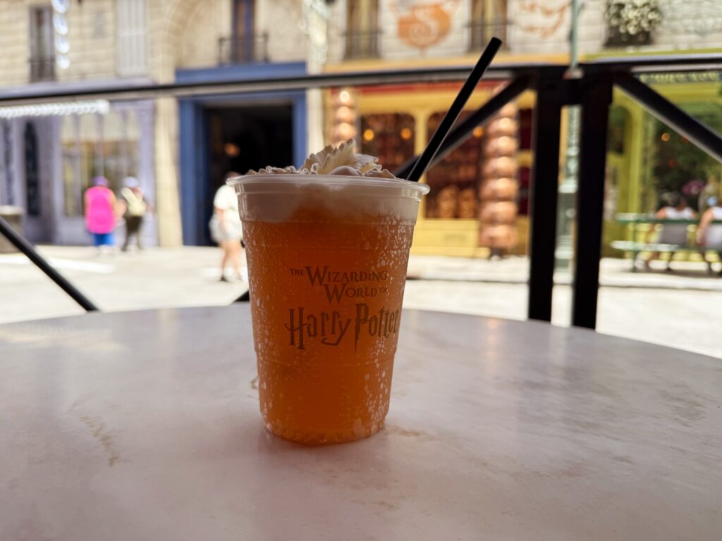 vegan in Universal Studios butterbeer
